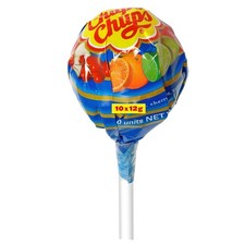 Chupa Chups Mega Lutscher, XXL Lolli enthält 10 Mini Frucht-Lollis in 6 Sorten
