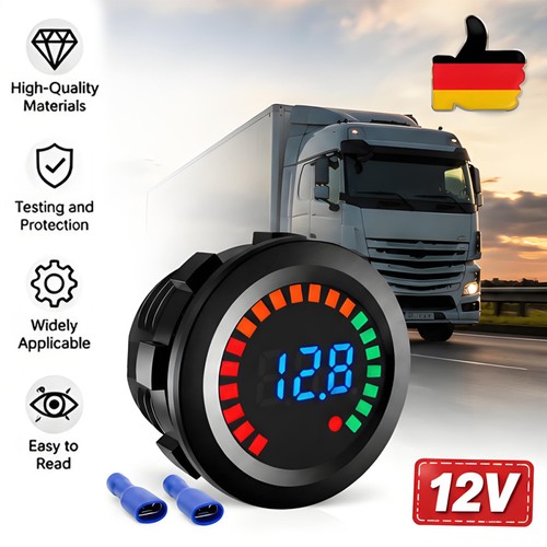 12v led voltmeter - led,