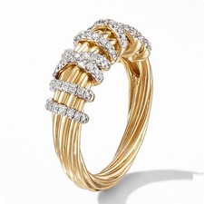 Ring gold mit weißen - in,