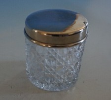 Kleine Glas Deckeldose Dose