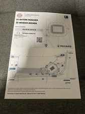 Sammlerticket FC Bayern München - Werder Bremen 21.01.2024 P@H
