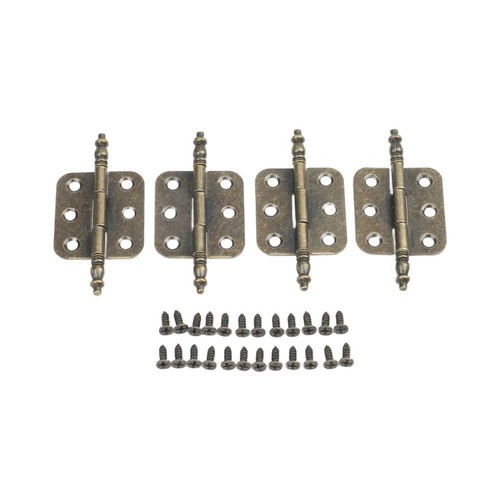 Antik bronze krone scharnier - scharnier, 6