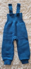 Disana Bio Woll Latzhose, Größe: 86/92, Blau, Wolle, Jungen