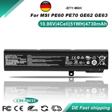 10.86V BTY-M6H Akku Für MSI