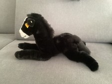 Steiff Molly(?) Pony liegend, KF, schwarz-weiß