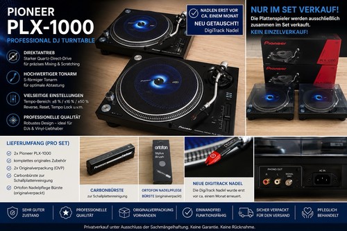 Pioneer plx 1000 dj - 2x,