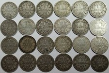 Kaiserreich 1 Mark 1873 - 1887 Jäger Nr. 9, 5,55g Ag 900er Silber, AUSWAHL (S2-2