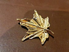 Alte Brosche Ahorn Blatt