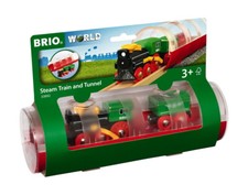 Brio World Eisenbahn Zug Tunnel Box Dampflokzug 3 Teile 33892