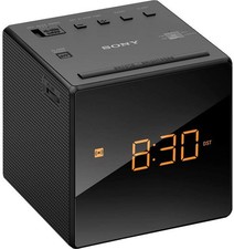 Sony ICF-C1B Uhrenradio (LED-Display, Alarm) schwarz "sehr gut"