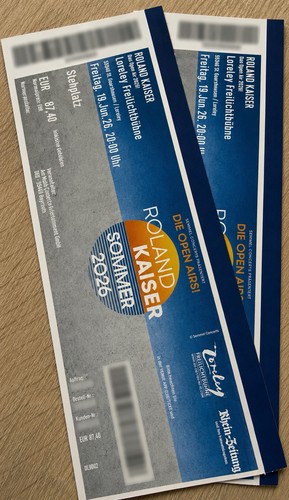 Roland kaiser tickets - 2x,