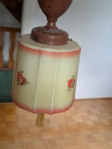 40er jahre deckenlampe blumen - 40er,