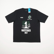 JAKO Hannover 96 2017 Herren T-Shirt Sportshirt Gr. XL schwarz Kurzarm Baumwolle