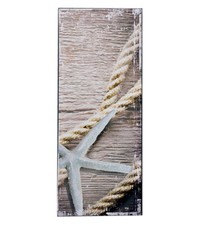 Bild Strand Dekobild Maritim Seestern Bild Canvas Druck Vintage Look