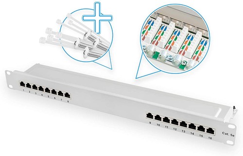 Patchpanel cat5e - patchpanel, 16
