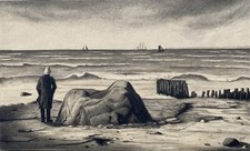 Marinemaler J. Larsson Mann am