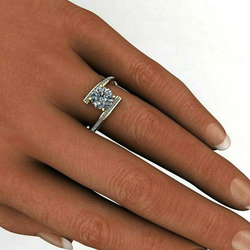 Rund diamant ehering - 2,