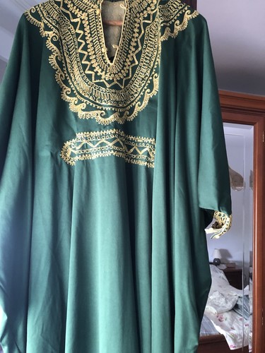 Kaftan tunika lang - lang, grün