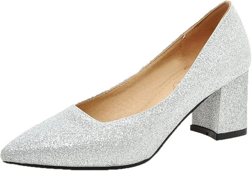 Damen chunky heels pumps mit - chunky,