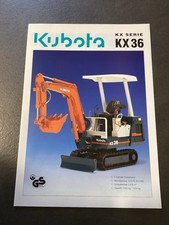 Baumaschinen Prospekte - Kubota KX 36 Kompaktbagger 