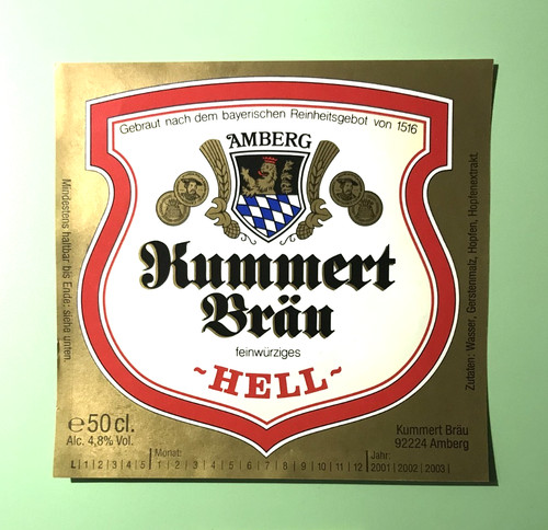 Altes bieretikett - ,