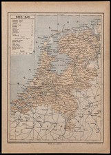 1890ca - Alte Landkarte Der