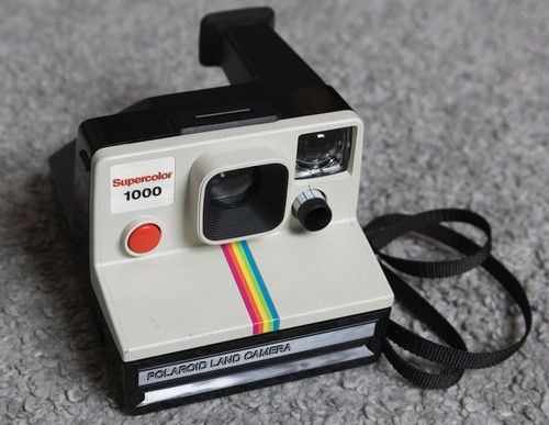 Vintage polaroid land camera - polaroid,