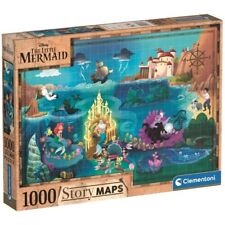 Puzzle Clementoni 1000 Teile Meerjungfrau Ariel Story Disney Maps