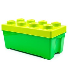 LEGO grüne Aufbewahrung Box Medium - Aufbewahrungsbox mit Deckel Ordnungsboxen