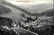 Wildenthal bei Eibenstock Sachsen Postkarte 1908 Panorama Blick auf die Stadt