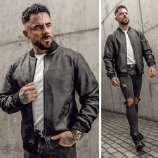 Bomberjacke Kunstlederjacke