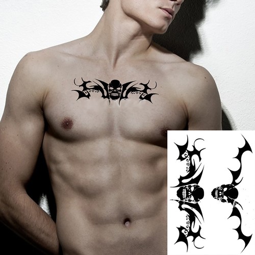 Temporäres tattoo set skull - temporäres,