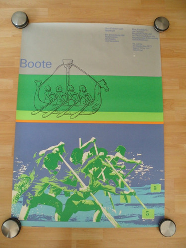 Din poster gerollt boote - din,