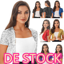 Damen!Jacke Pailletten Bolero