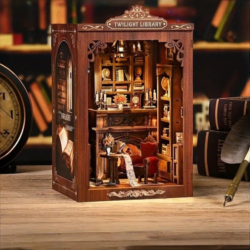 Diy book nook bausatz - book,