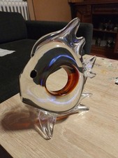 Murano Glas Fisch Skulptur