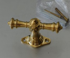 Antik Messing Poliert Fenster Griffe Fenstergriffe Fensterolive F65P