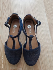 Sandale Maca Kitzbühl Dunkelblau mit Schimmer Gr. 38