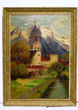 Ölgemälde auf Leiwand, Hall