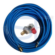 Kupplungskopf mit Druckluftschlauch Werkstattanschluss LKW NFZ Traktor 10m 20m 