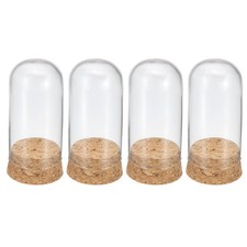 4 Stück Cloche Glas Kuppel