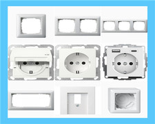Gira Standard 55 reinweiß glänzend Abdeckrahmen Steckdosen Wippen Schalter