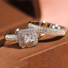 1,40 Ct Princess Doppelt Halo