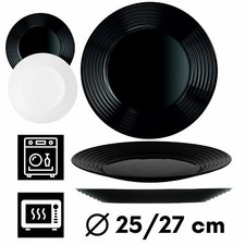 Speiseteller Essteller Luminarc Hartglass Flachteller Rund Geschirr 25 / 27 cm