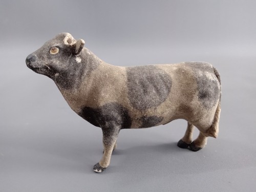 Alte tuchstaubfigur kuh - alte,