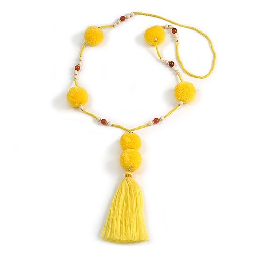 Bananengelbe glasperlen - bananengelbe,