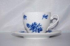 Kaffeetasse 2tlg. Dresden blaue Rose echt cobalt Schumann Arzberg