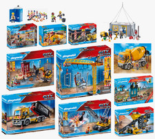 PLAYMOBIL City Action Baustelle Baukran Bagger Kran LKW Abriss Fahrzeug Radlader