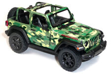 Jeep Wrangler Rubicon Modellauto ca.12,5 cm tarnfarbig grün offen von Kinsmart