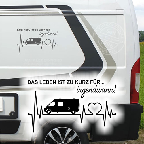 Herzschlag camper 50x30cm - camper,